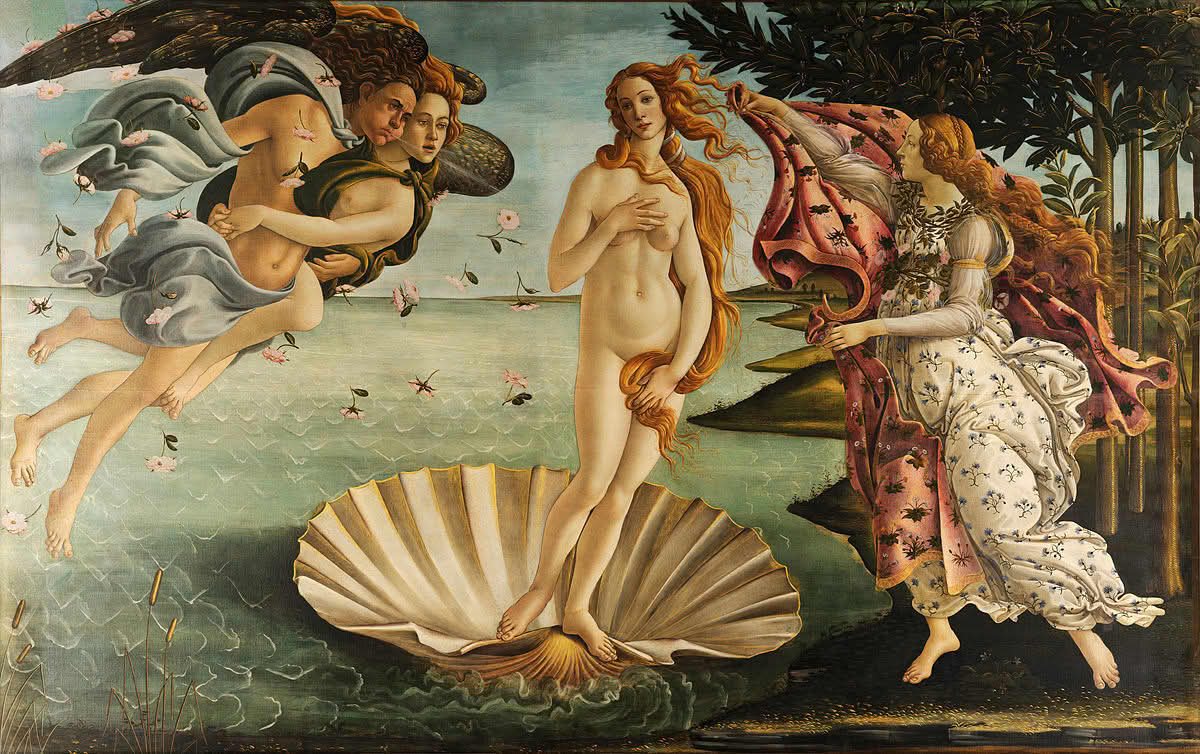 Venus, from Botticelli's The Birth of Venus